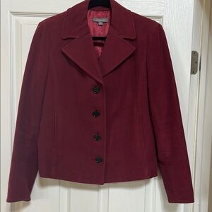 Ann Taylor Women's Burgundy Jacket size 8